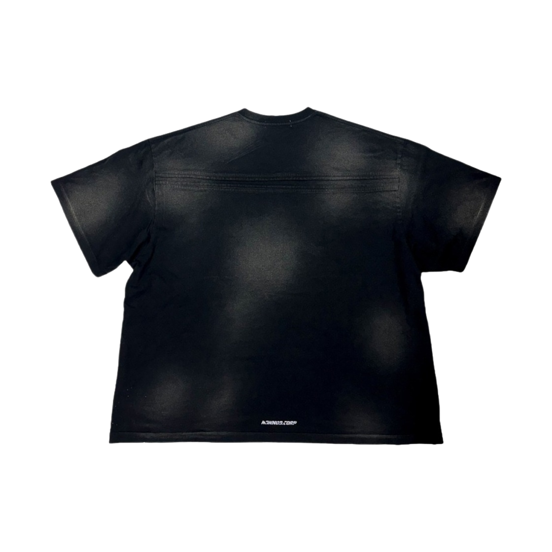 논노드 백 디테일 티셔츠 워시드 블랙(Nonnod Back Detail T-shirt Washed Black) - 2