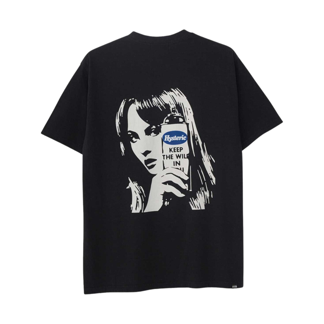 히스테릭 글래머 그래피티 걸 티셔츠 블랙(Hysteric Glamour Graffiti Girl T-Shirt Black) - 2