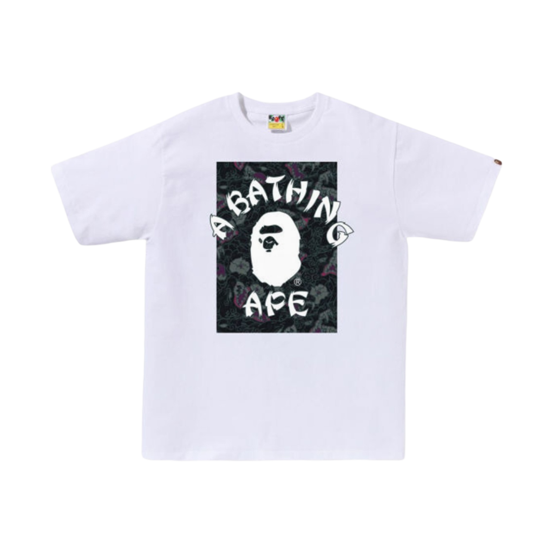 베이프 재패니즈 타투 카모 온 컬리지 티셔츠 화이트(BAPE Japanese Tattoo Camo on College T-Shirt White) - 1