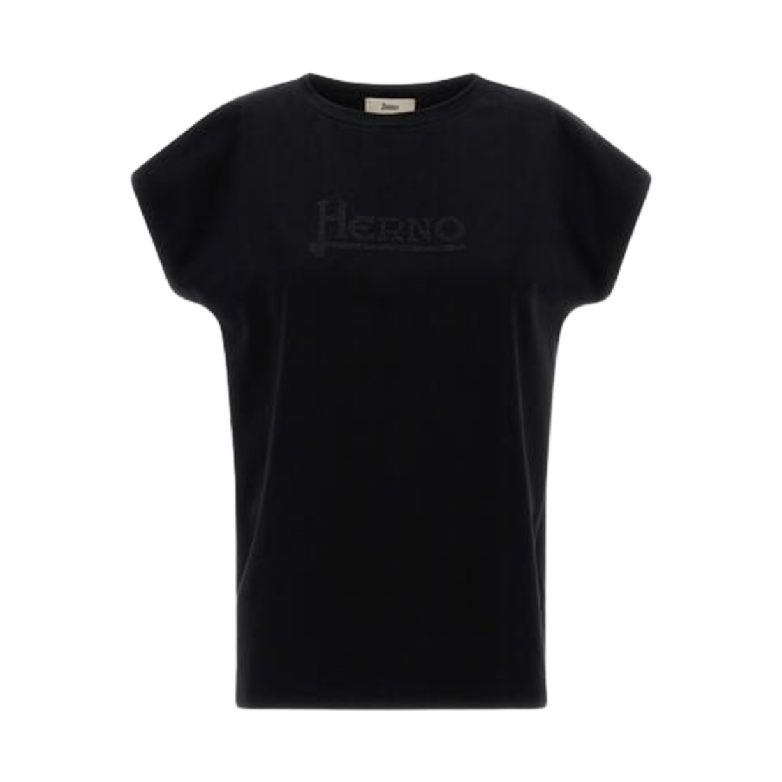JG000211D-52009-9393 (W) Herno Interlock Jersey T-Shirt Black