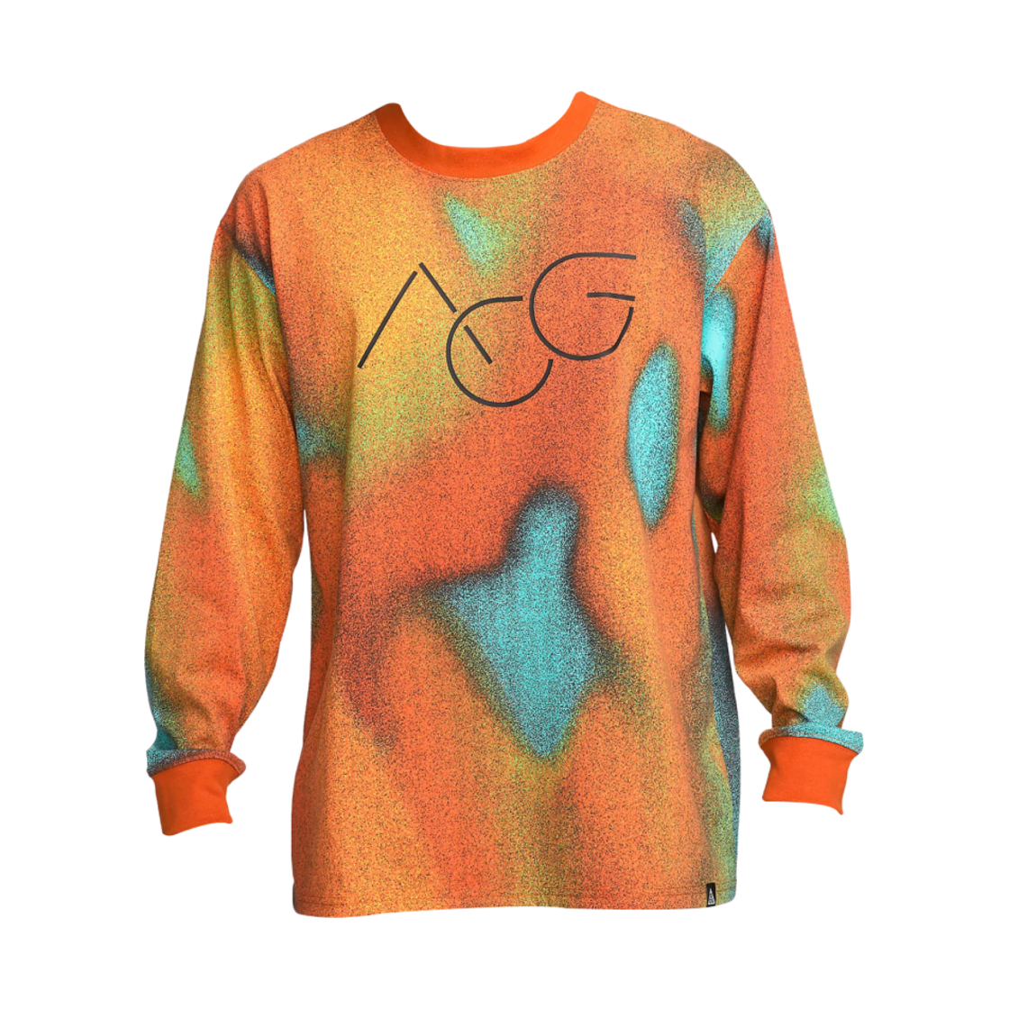 나이키 ACG 올오버 프린트 롱슬리브 티셔츠 투어 옐로우 - US/EU