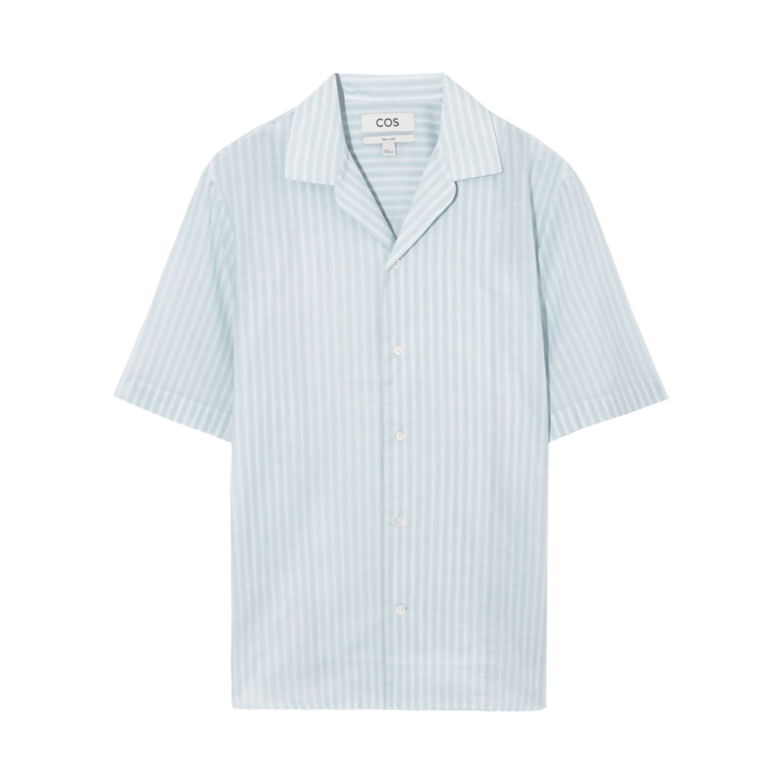 코스 숏슬리브 스트라이프 셔츠 블루(COS Short Sleeve Striped Shirt Blue) - 1