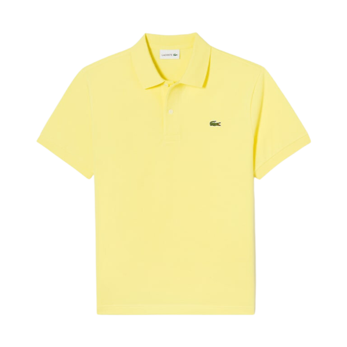 라코스테 프렌치 레귤러 핏 베이직 폴로 옐로우(Lacoste French Regular Fit Basic Polo Yellow) - 1