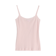 (W) Maison Kitsune Baby Fox Patch Caraco Rosewater