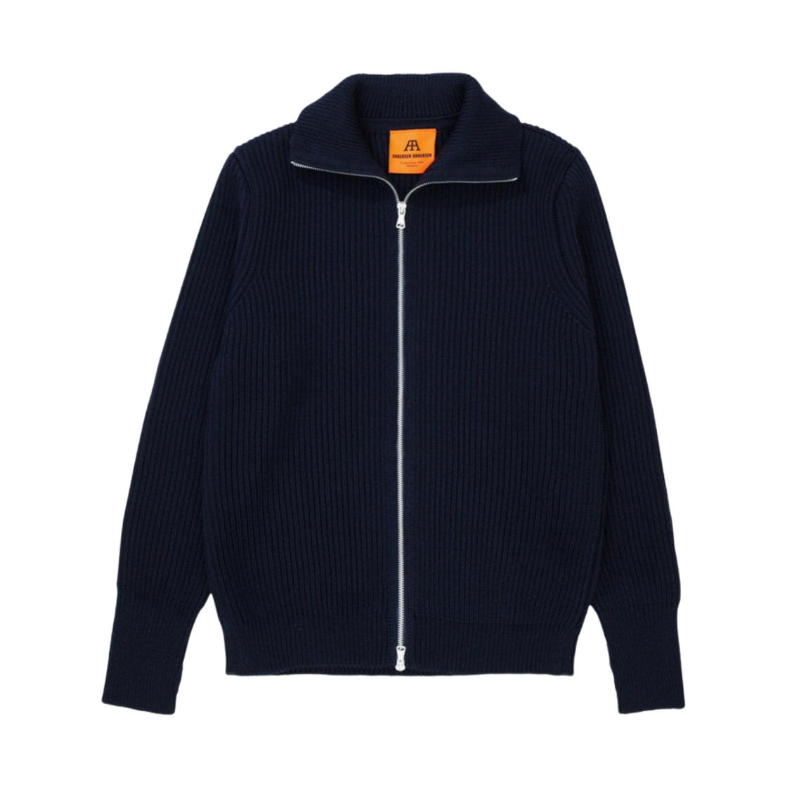 - Andersen Andersen Navy Full Zip Pockets Navy Blue