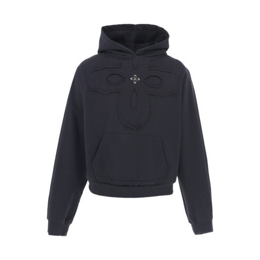 24fw28 CH Surgery Clover Logo Patchs Sweat Hoodie Charcoal