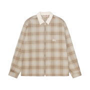 Stussy Frank Plaid Zip Shirt Tan