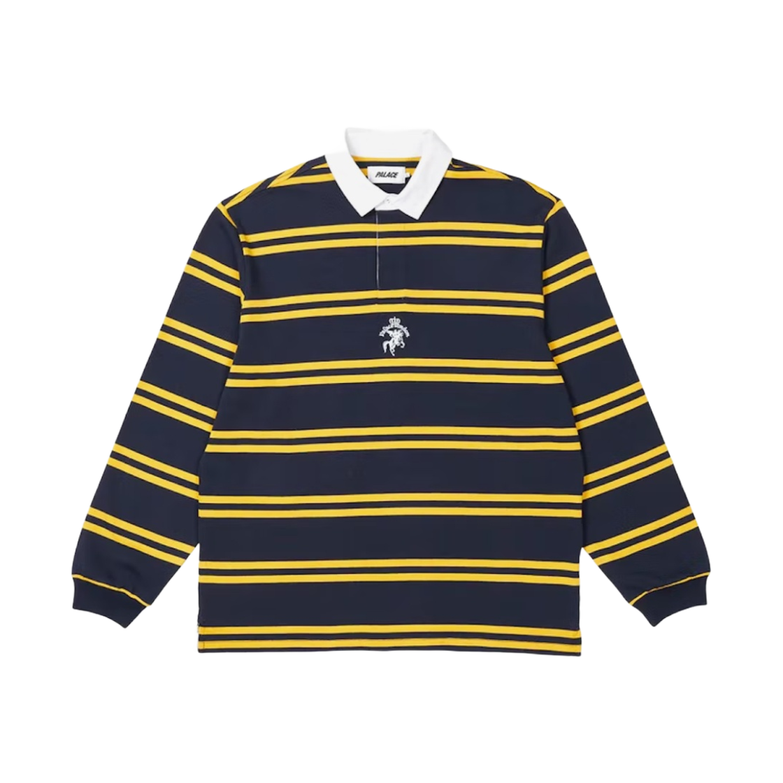 팔라스 스트라이프 럭비 네이비 옐로우 - 22FW(Palace Stripe Rugby Navy Yellow - 22FW) - 1