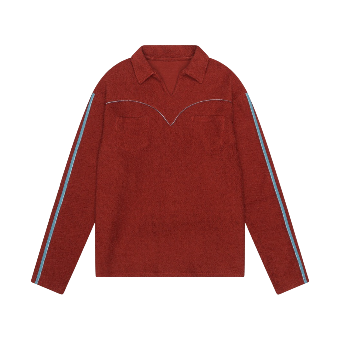 쿄 스포티 웨스턴 더블 포켓 티 와인(Kyo Sporty Western Double Pocket Tee Wine)