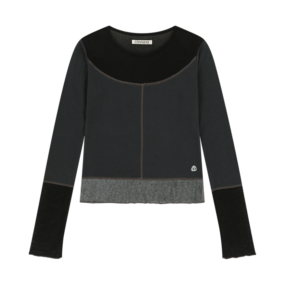 코이세이오 네트 스티치 롱슬리브 블랙