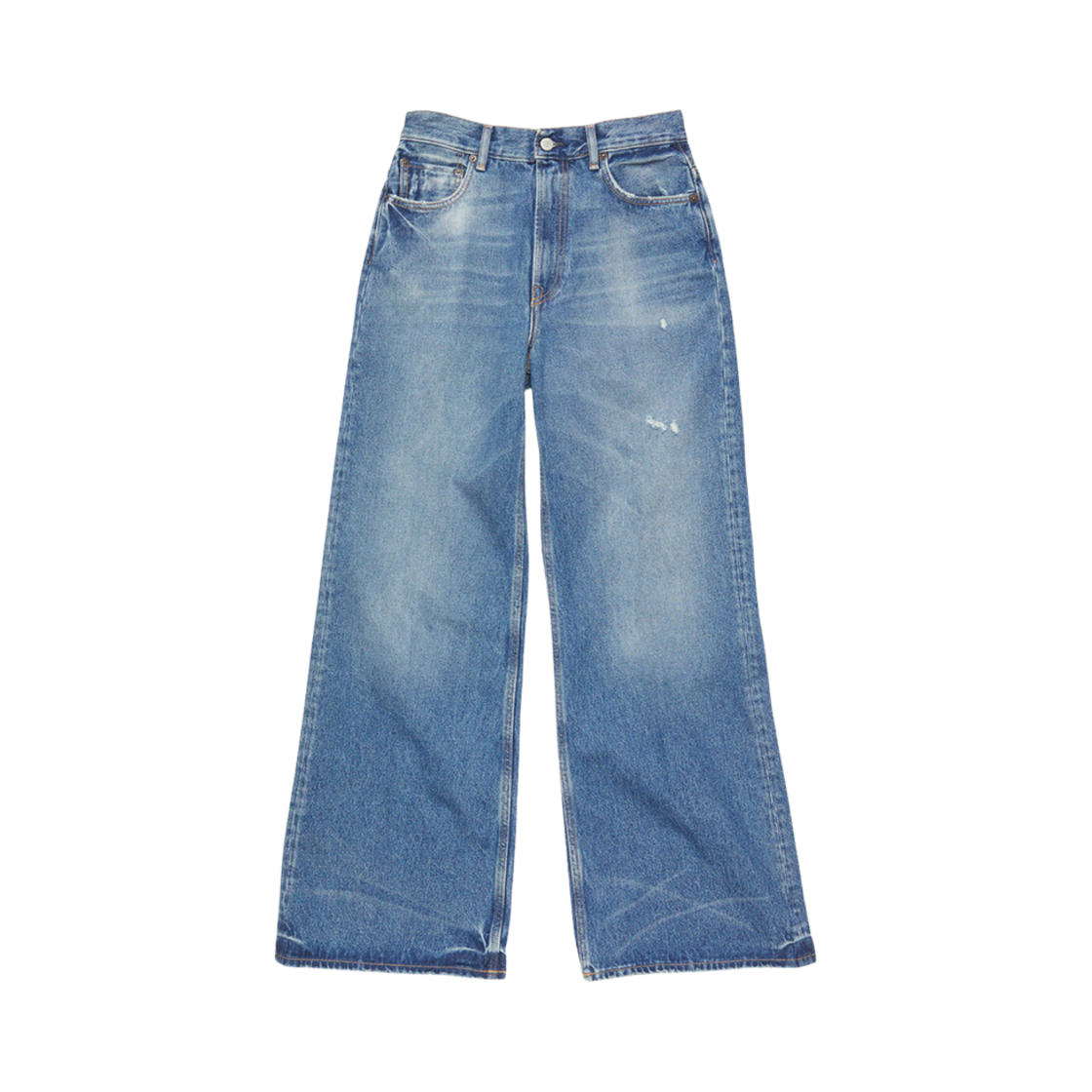 A00379-AUZ (W) Acne Studios Relaxed Fit Jeans 2022F Mid Blue