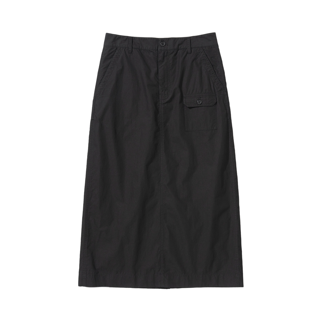 UB2534SK443MBB Uniform Bridge Pocket Long Skirt Womens Black