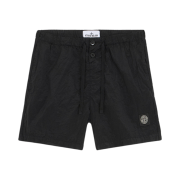 Stone Island B0643 Nylon Metal in Econyl Slim Fit Swim Trunks with Pockets Black - 24FW