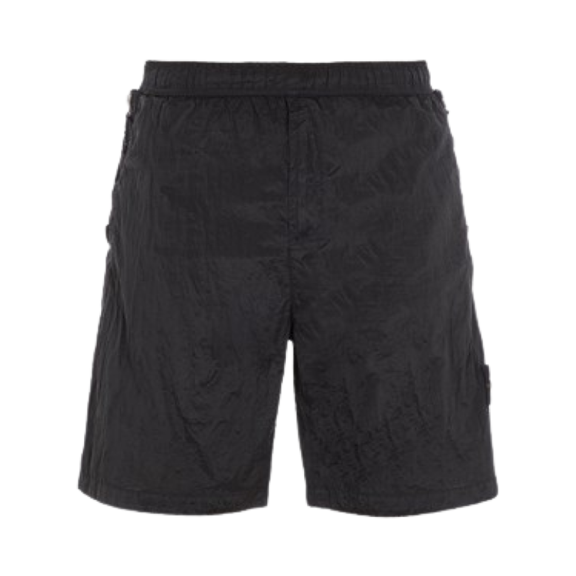 스톤 아일랜드 L0319 나일론 메탈 에코닐 재생 나일론 버뮤다 쇼츠 블랙 - 23SS(Stone Island L0319 Nylon Metal in Econyl Regenerated Nylon Bermuda Shorts Black - 23SS)