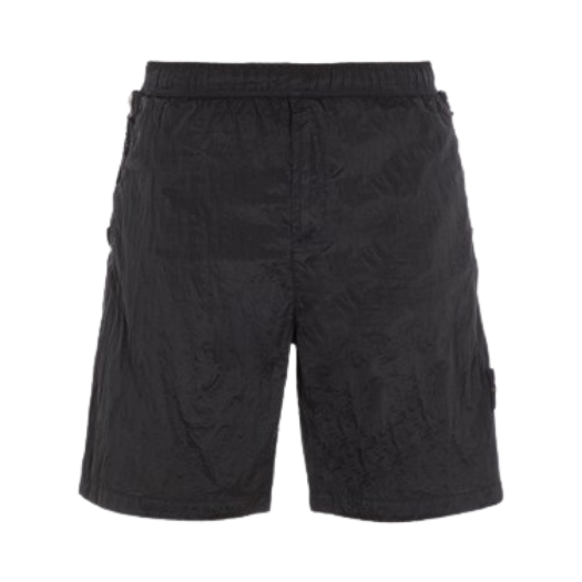Stone Island L0319 Nylon Metal in Econyl Regenerated Nylon Bermuda Shorts Black - 23SS