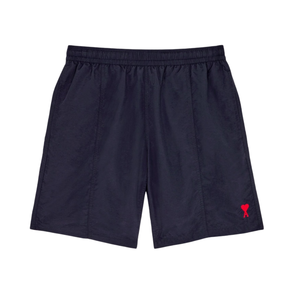 아미 하트 로고 롱 스윔 쇼츠 네이비(AMI de Coeur Long Swim Shorts Navy)