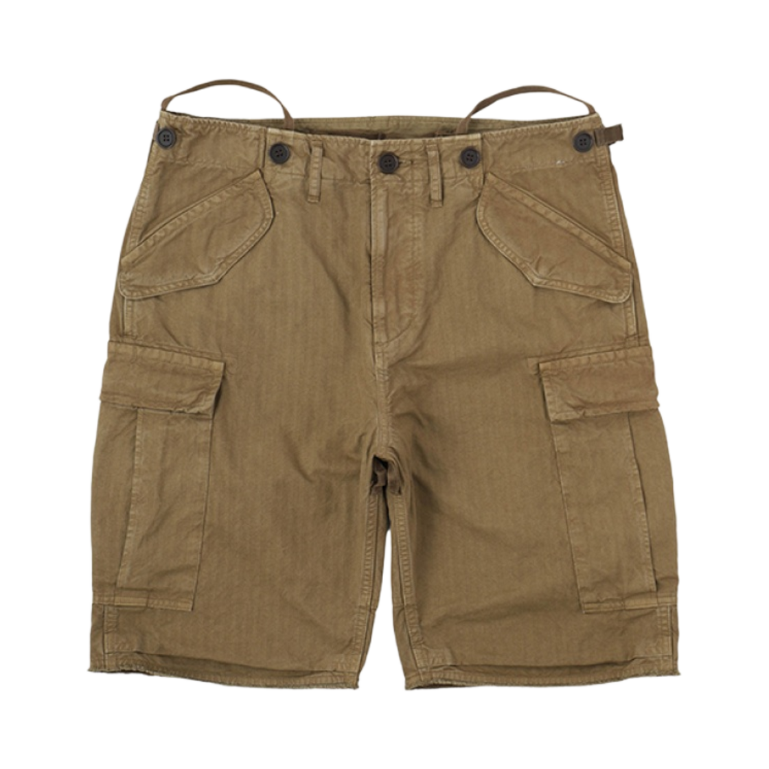 비즈빔 아이거 생션 쇼츠 HBT 카키 - 23SS(Visvim Eiger Sanction Shorts HBT Khaki - 23SS)