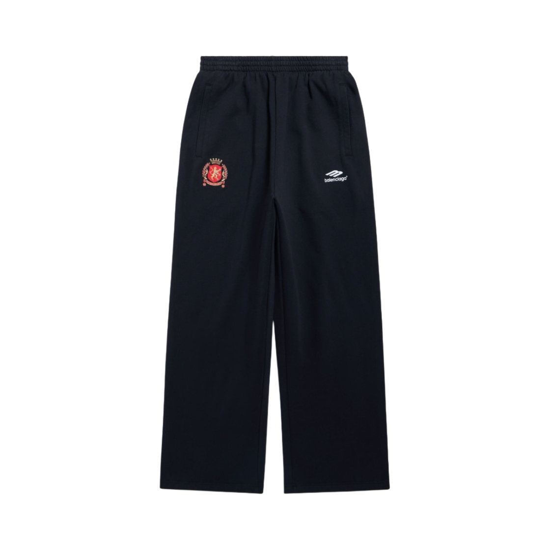 발렌시아가 사커 시리즈 사커 배기 스웨트팬츠 블랙