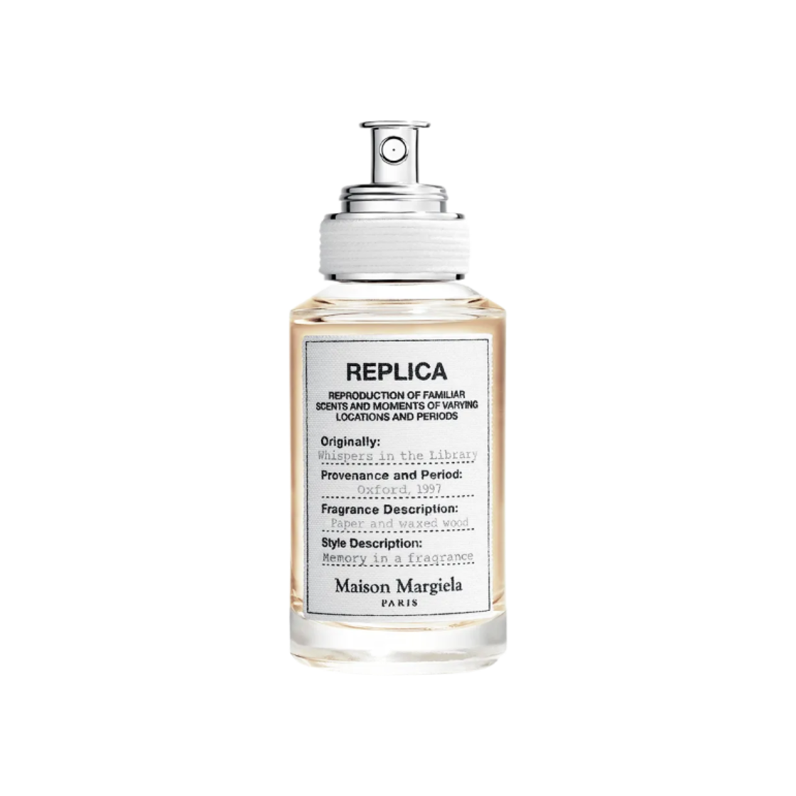 메종 마르지엘라 레플리카 위스퍼 인 더 라이브러리 오 드 뚜왈렛 30ml(Maison Margiela Replica Whispers in the Library Eau De Toilette 30ml)