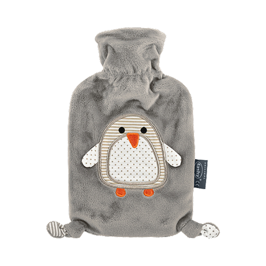 파쉬 펭귄 커버 핫 워터 보틀 0.8L 그레이(Fashy Hot Water Bottle 0.8L with Penguin Cover Grey)