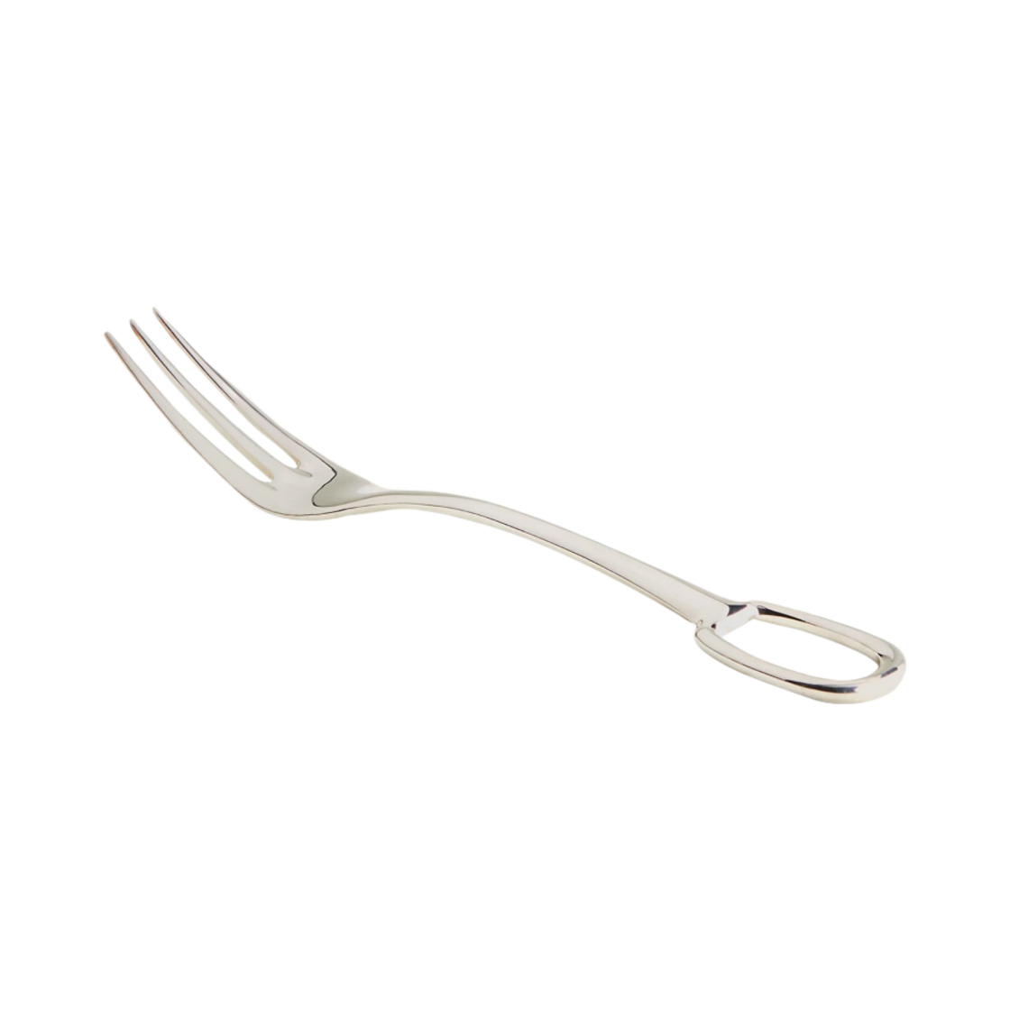 P006008P Hermes Attelage Steel Dessert Fork Sans Coloris