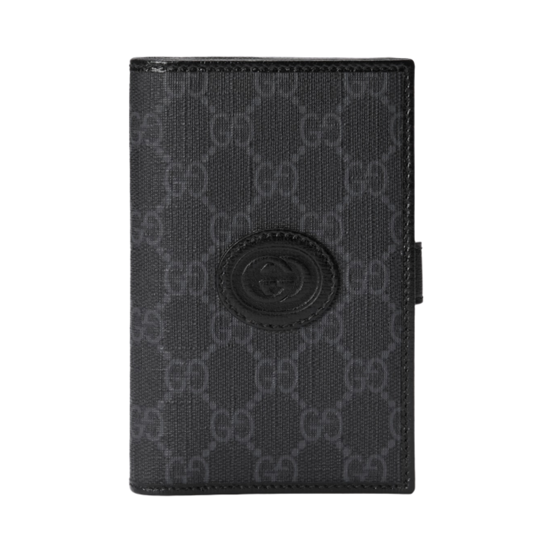 구찌 GG 패스포트 케이스 인터로킹 G 블랙 슈프림(Gucci GG Passport Case with Interlocking G Black Supreme) - 1