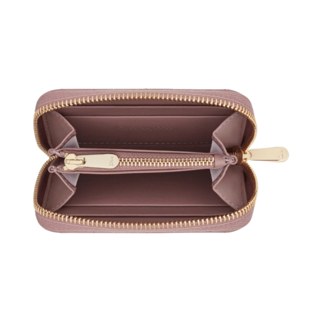 디올 스몰 레이디 보야저 코인 지갑 까나쥬 램스킨 피오니 핑크(Dior Small Lady Voyageur Coin Purse Cannage Lambskin Peony Pink) - 2