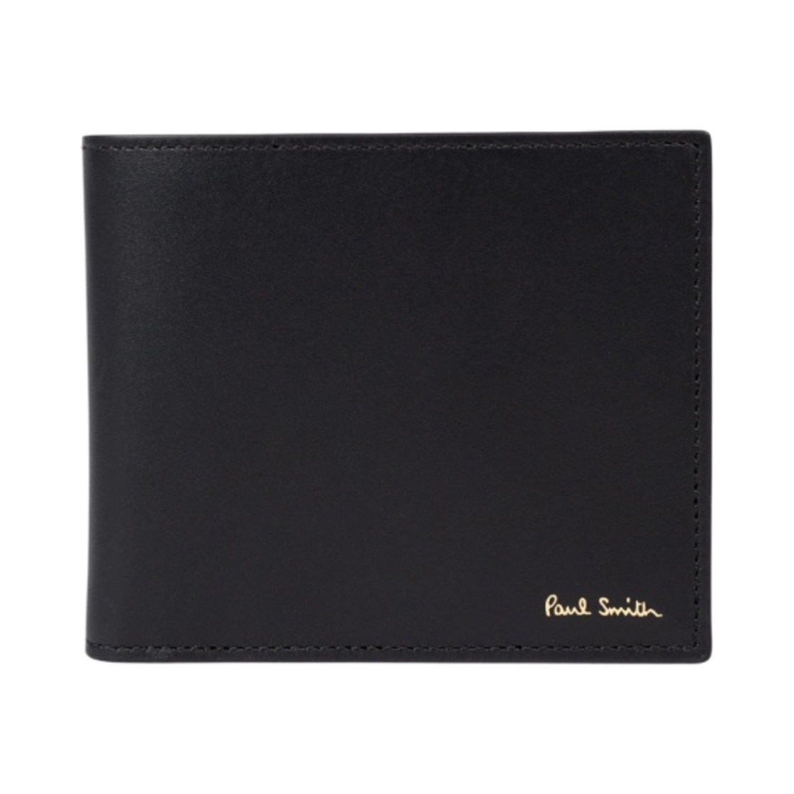 M1A-4832-BMULTI-79 Paul Smith Leather Signature Stripe Interior Billfold Wallet Black