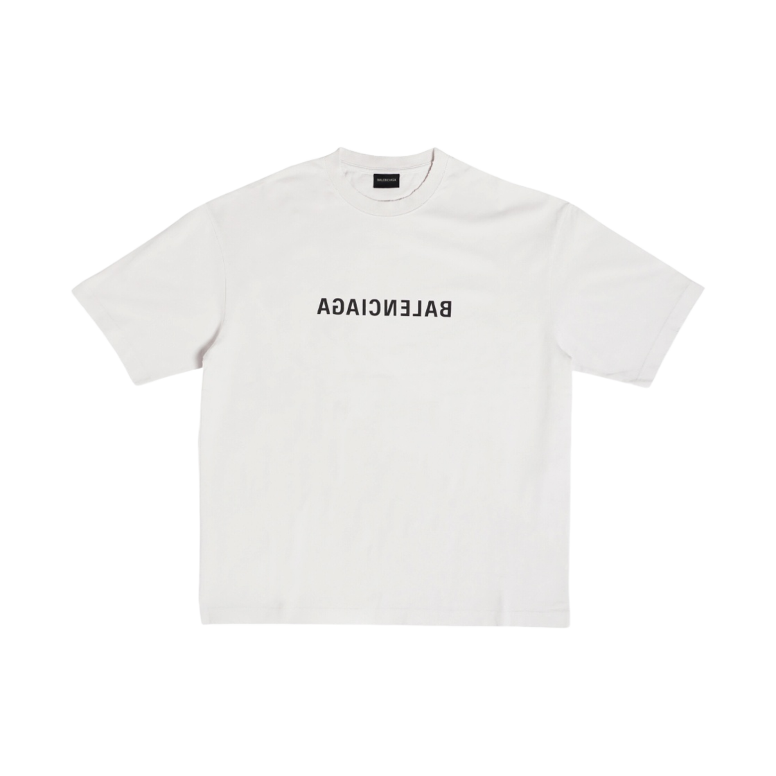 발렌시아가 미러 발렌시아가 티셔츠 미디움 핏 라이트 베이지(Balenciaga Mirror Balenciaga T-Shirt Medium Fit Light Beige) - 1