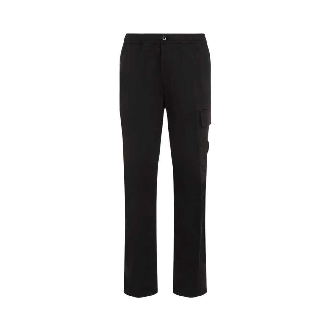 8115337F6-V0029 Stone Island 337F6 Logo Patch Stretch Trousers Black - 24FW