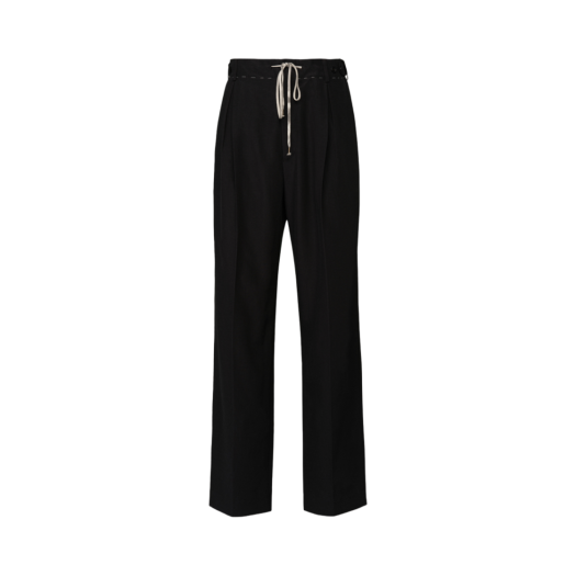 S51KA0573S76571900 (W) Maison Margiela Cotton Moire Trousers Black