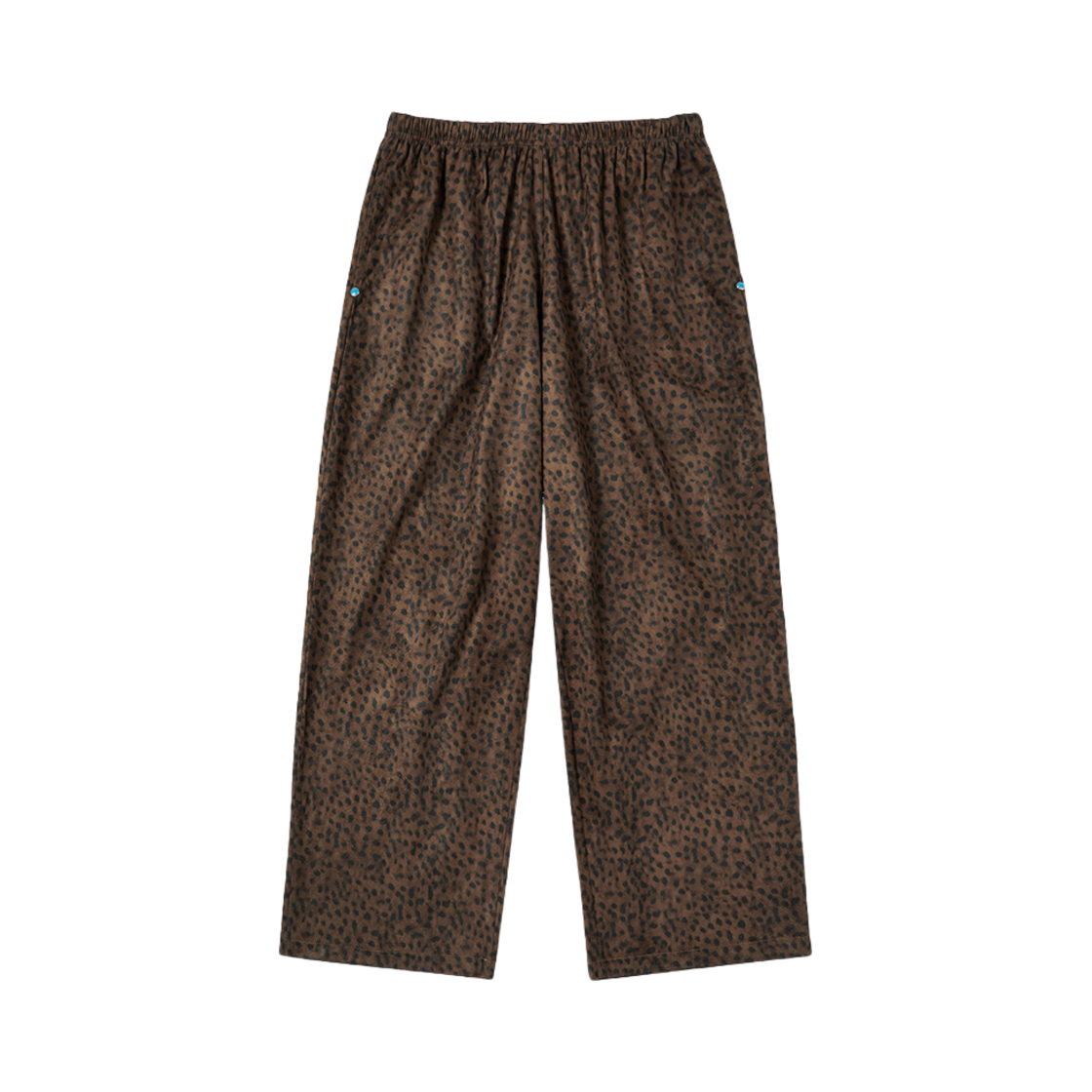 NV25SPPT02BR N ARCHIVE Leopard Pattern Suede Touch String Pants Brown