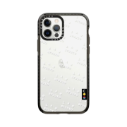 Casetify x IAB Studio iPhone Pattern Logo Case Clear Black