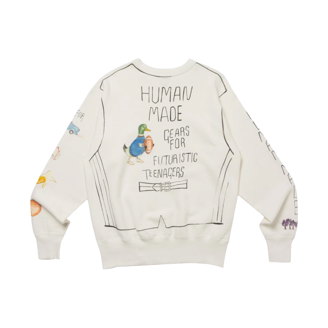 휴먼 메이드 그래픽 스웨트셔츠 화이트(Human Made Graphic Sweatshirt White) - 2