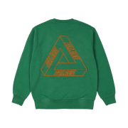 Palace Outliner Mit Designer Crew Green - 21SS