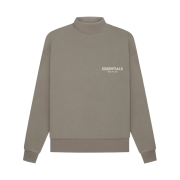 Essentials Mockneck Sweatshirt Desert Taupe - 22SS