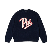 Palace Script Knit Navy - 23FW