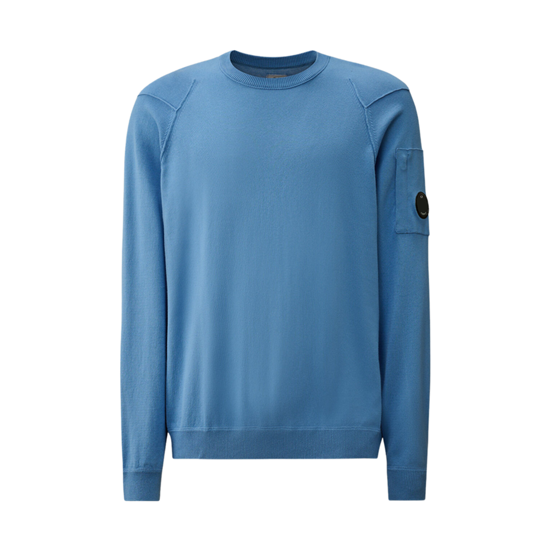 18CMKN026A004037A857 C.P. Company Sea Island Crewneck Lens Knit Pacific Coast Light Blue - 25SS