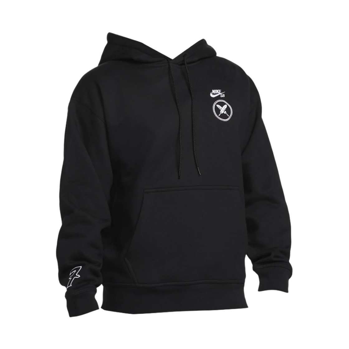 나이키 x 유토 호리고메 SB 플리스 스케이트보딩 풀오버 후드 블랙 - 아시아(Nike x Yuto Horigome SB Fleece Skateboarding Pullover Hoodie Black - Asia)