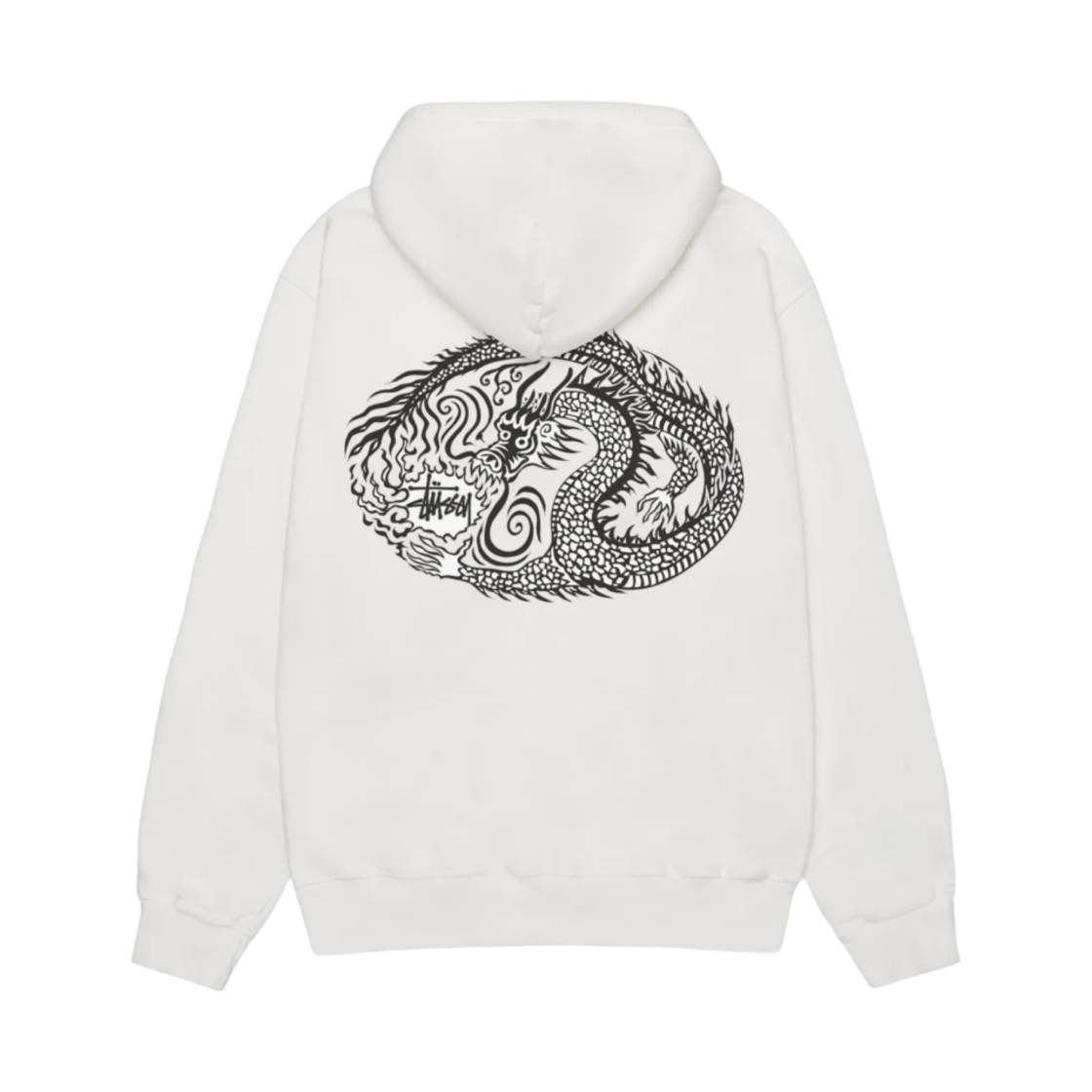 1924978/P Stussy Mosaic Dragon Hoodie Pigment Dyed Natural
