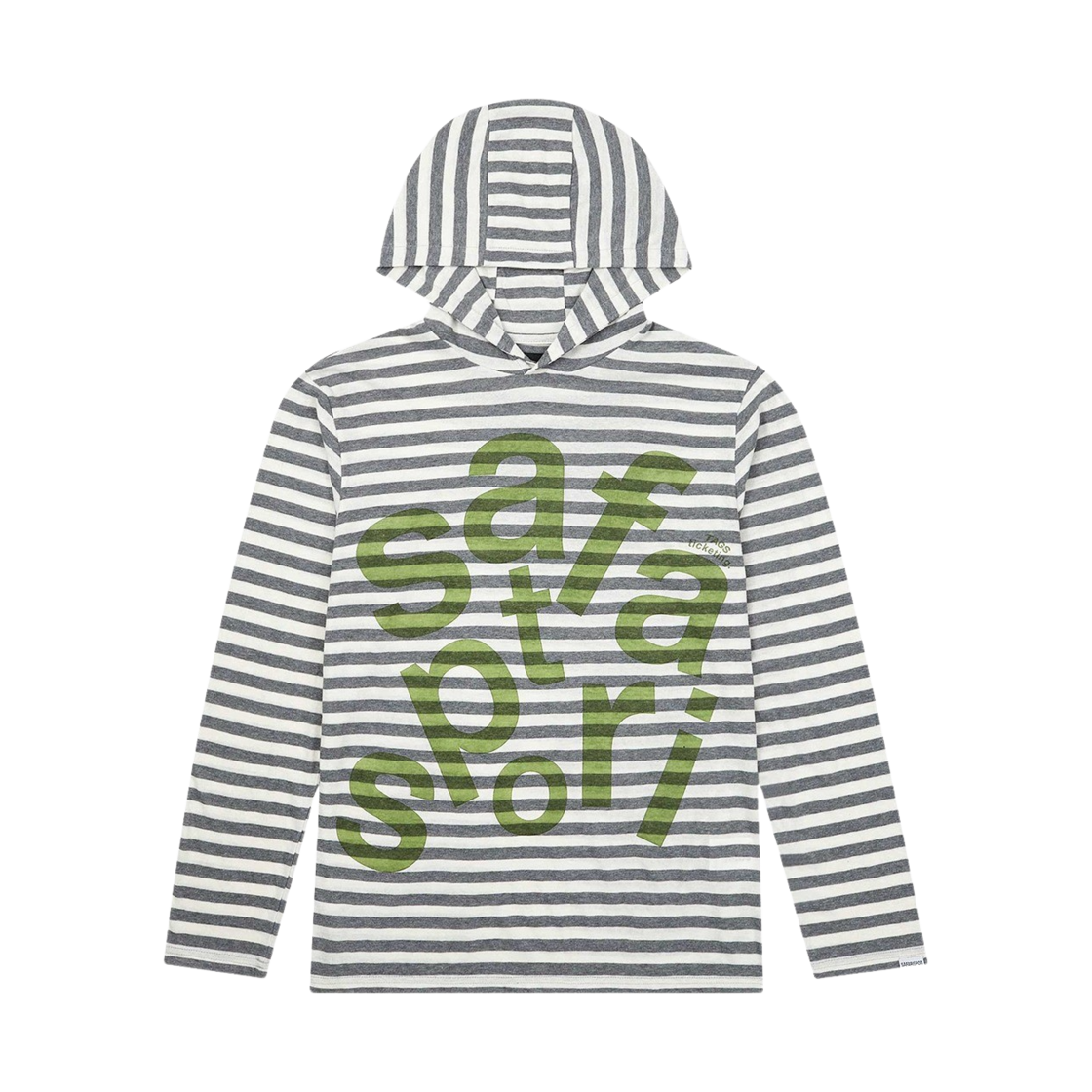 [KREAM 단독] 사파리스팟 티켓팅 스트라이프 보더 후디 그레이([KREAM 단독] Safarispot Ticketing Stripe Border Hoodie Gray)