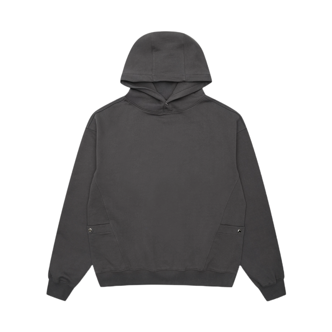 윌비플레이 스냅 후드 다크 그레이(WILLBE PLAY Snap Hoodie Dark Grey)