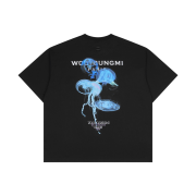 Wooyoungmi Luminous Jellyfish Back Logo T-Shirt Black - 24SS