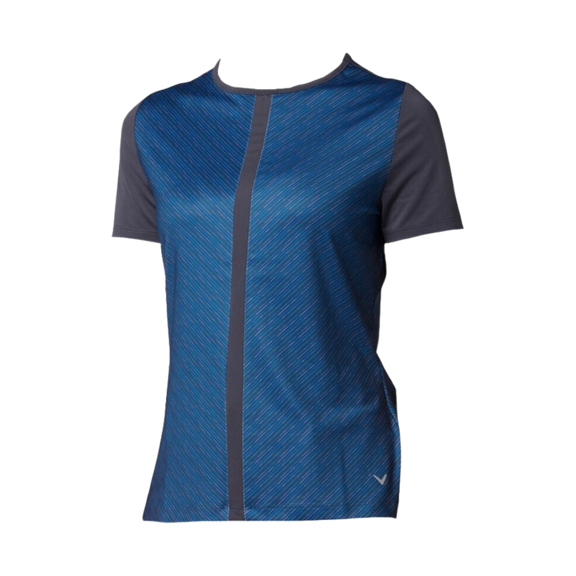 (W) 캘러웨이 리플렉션 스트라이프 골프 탑 오디세이 그레이((W) Callaway Reflection Stripe Golf Top Odyssey Gray)