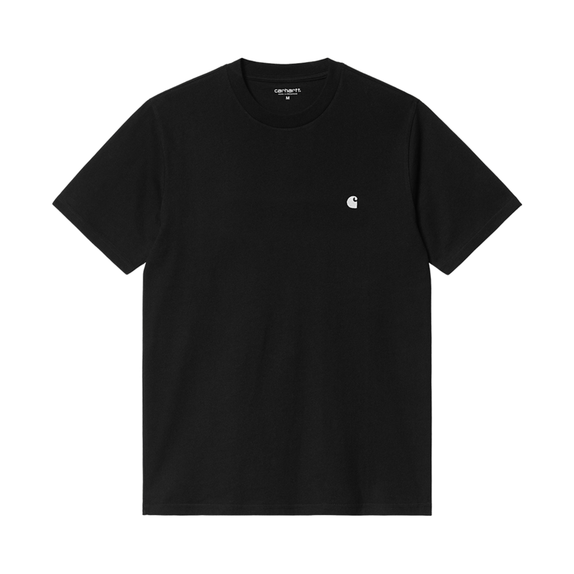 I033000-0D2-XX Carhartt WIP S/S Madison T-Shirt Black White - 대표 이미지 #1