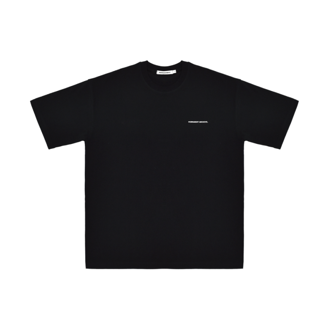 퍼머넌트 아카이브 베이직 로고 티셔츠 블랙(Permanent Archive Basic Logo T-Shirt Black) - 1