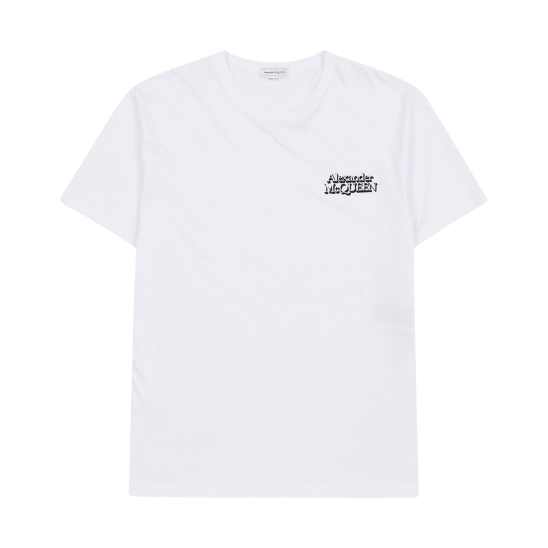 알렉산더 맥퀸 로고 프린트 티셔츠 화이트(Alexander Mcqueen Logo Print T-Shirt White) - 1