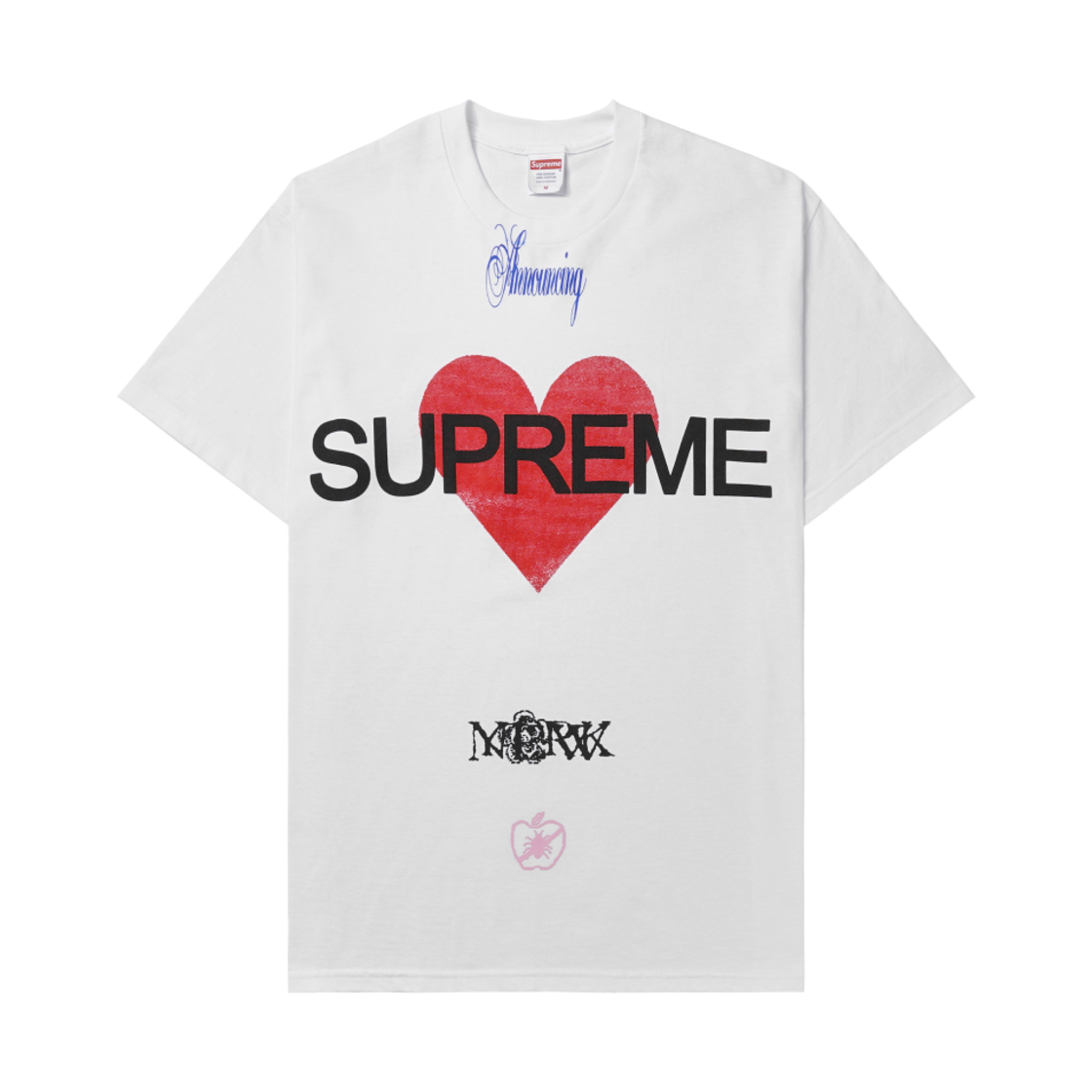 슈프림 어나운싱 티셔츠 화이트 - 25SS(Supreme Announcing T-Shirt White - 25SS)
