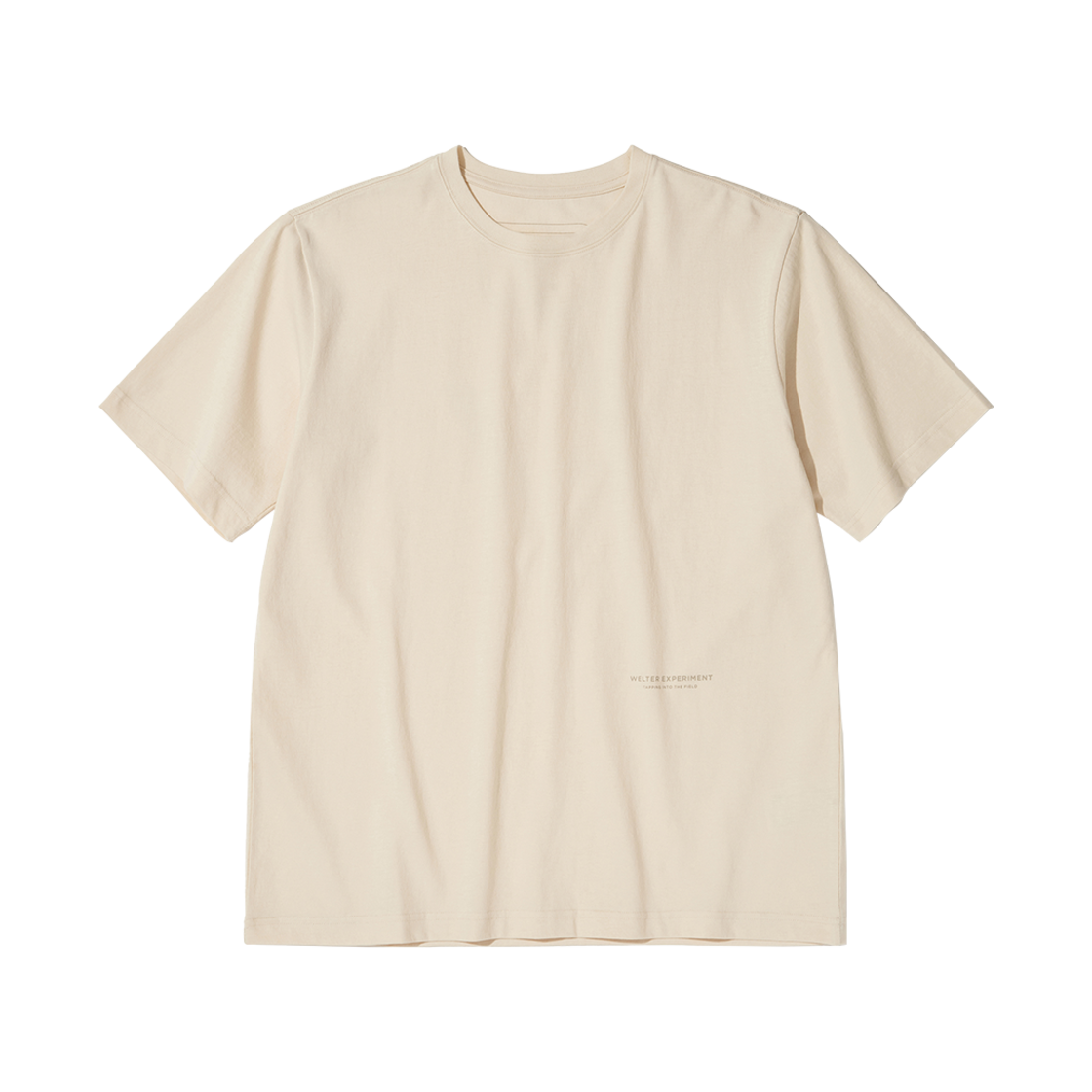 WBEUTS002CR Welter Experiment Tree Ring T-Shirt Cream