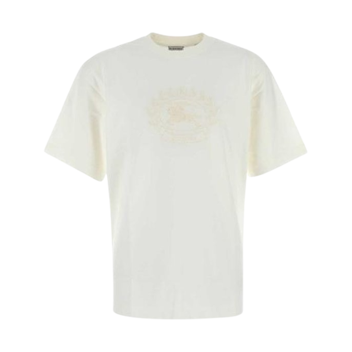 8095105 Burberry Prorsum Embroidered Logo Cotton T-Shirt White